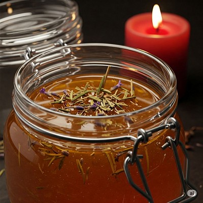 Honey,jar,sweet, sweetening,sugar,spell,red,candle,love,spell